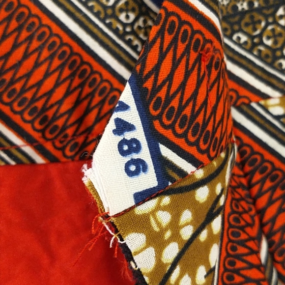 Handmade Wax Print Cotton Short Shorts OOAK  30/31 - Picture 6 of 8